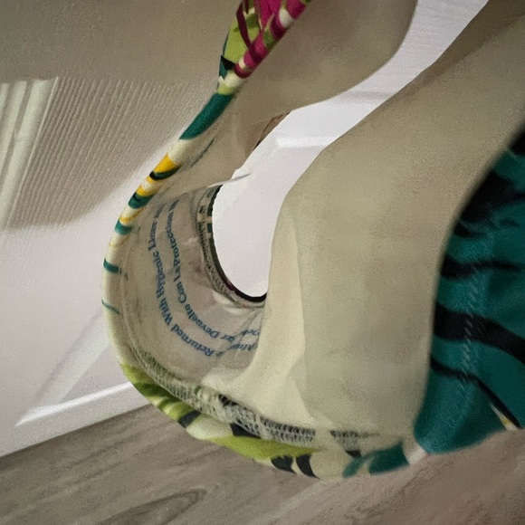 50) Womens Plunge Ring Detail One Piece Swimsuit Shade & Shore Tropical NWT XS - Picture 8 of 9